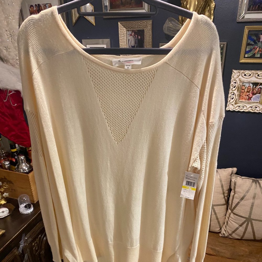 Vince Camuto NWT - Cream Sweater Shirt Dress (M)